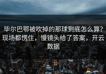 毕尔巴鄂被吹掉的那球到底怎么算？现场都愣住，慢镜头给了答案，开云数据