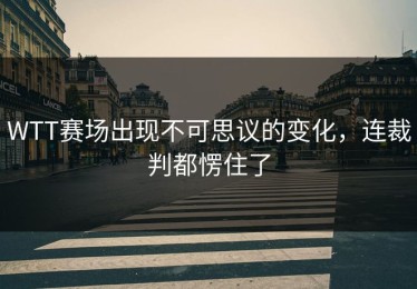 WTT赛场出现不可思议的变化，连裁判都愣住了