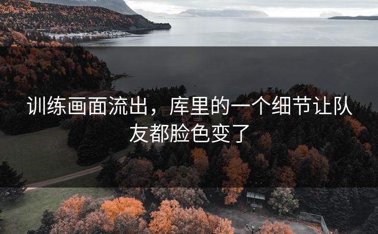 训练画面流出，库里的一个细节让队友都脸色变了