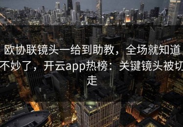 欧协联镜头一给到助教，全场就知道不妙了，开云app热榜：关键镜头被切走