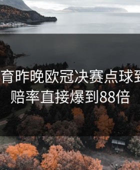 必一体育昨晚欧冠决赛点球到28轮，赔率直接爆到88倍