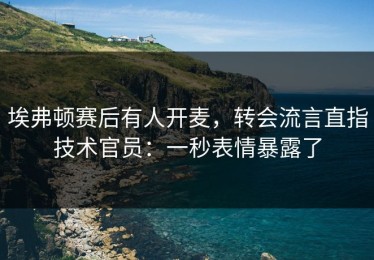 埃弗顿赛后有人开麦，转会流言直指技术官员：一秒表情暴露了