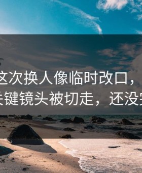 埃弗顿这次换人像临时改口，心凉了，关键镜头被切走，还没完