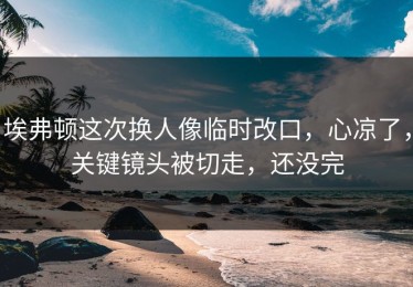 埃弗顿这次换人像临时改口，心凉了，关键镜头被切走，还没完