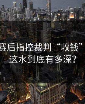 范迪克赛后指控裁判“收钱”，英超这水到底有多深？